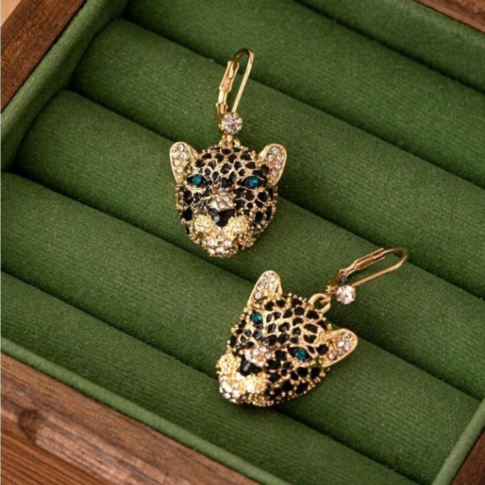 Leopard Head Shaped Earrings